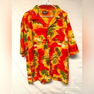 Pacific & Co Hawaiian button down shirt with palm trees size Xl